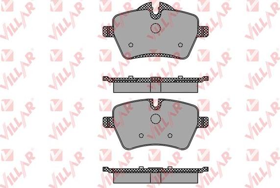 Villar 626.1485 - Тормозные колодки, дисковые, комплект autospares.lv