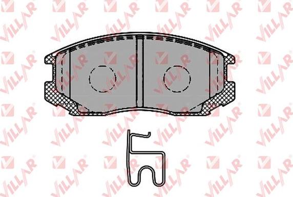 Villar 626.1427 - Тормозные колодки, дисковые, комплект autospares.lv