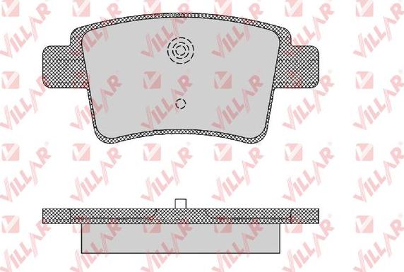 Villar 626.1475 - Тормозные колодки, дисковые, комплект autospares.lv