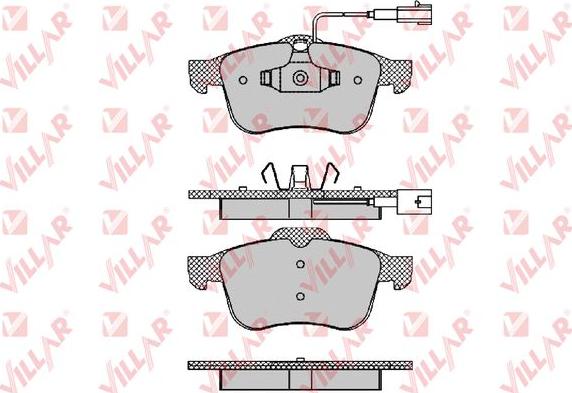 Villar 626.1470 - Тормозные колодки, дисковые, комплект autospares.lv