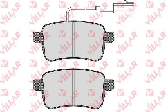 Villar 626.1596 - Тормозные колодки, дисковые, комплект autospares.lv