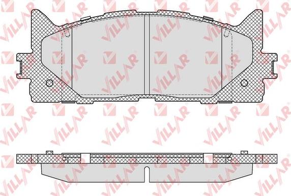 Villar 626.1593 - Тормозные колодки, дисковые, комплект autospares.lv