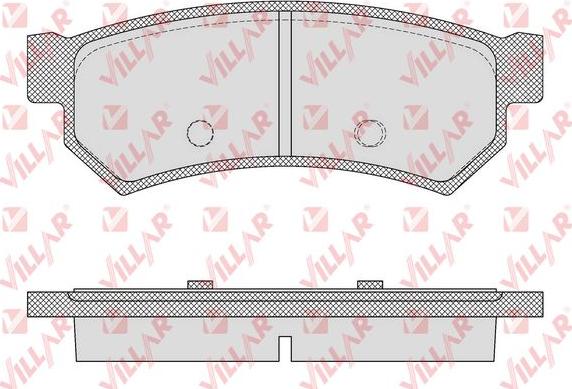 Villar 626.1564 - Тормозные колодки, дисковые, комплект autospares.lv