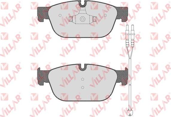 Villar 626.1561A - Тормозные колодки, дисковые, комплект autospares.lv