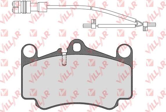 Villar 626.1588B - Тормозные колодки, дисковые, комплект autospares.lv