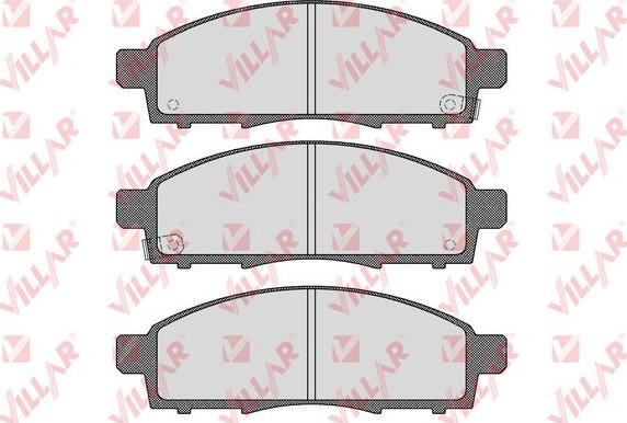 Villar 626.1533 - Тормозные колодки, дисковые, комплект autospares.lv