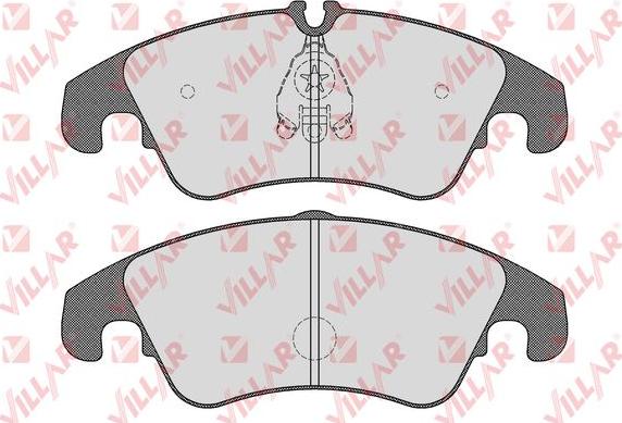 Villar 626.1532 - Тормозные колодки, дисковые, комплект autospares.lv