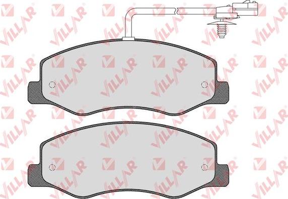 Villar 626.1570 - Тормозные колодки, дисковые, комплект autospares.lv