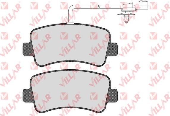 Villar 626.1578 - Тормозные колодки, дисковые, комплект autospares.lv