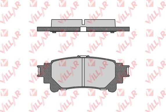 Villar 626.1693 - Тормозные колодки, дисковые, комплект autospares.lv