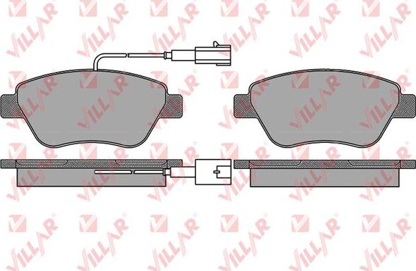 Villar 626.1656 - Тормозные колодки, дисковые, комплект autospares.lv