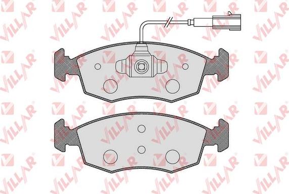 Villar 626.1653 - Тормозные колодки, дисковые, комплект autospares.lv