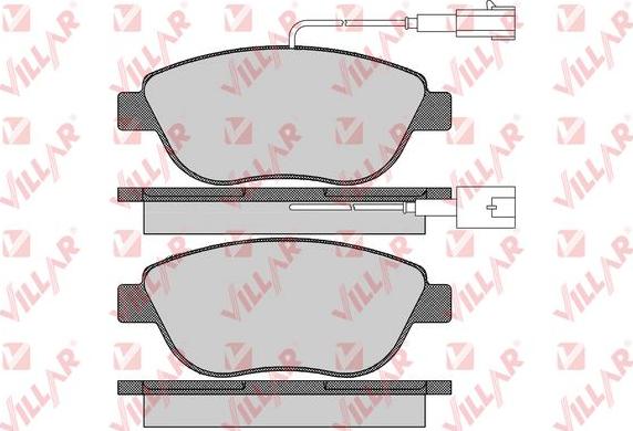 Villar 626.1657 - Тормозные колодки, дисковые, комплект autospares.lv