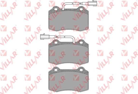 Villar 626.1665 - Тормозные колодки, дисковые, комплект autospares.lv