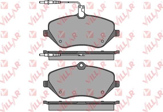 Villar 626.1666 - Тормозные колодки, дисковые, комплект autospares.lv