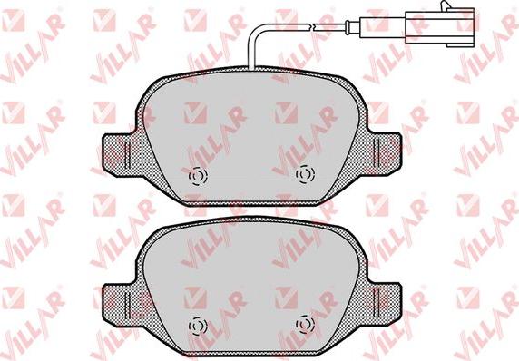 Villar 626.1661 - Тормозные колодки, дисковые, комплект autospares.lv