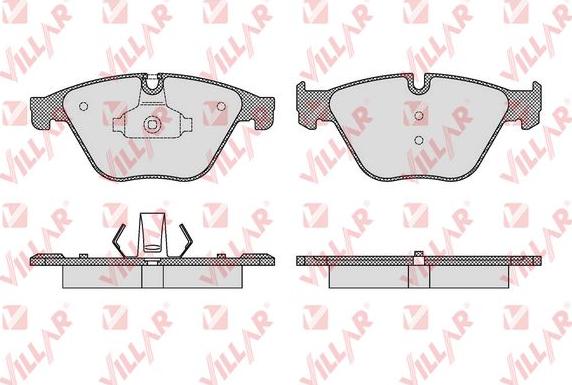 Villar 626.1619 - Тормозные колодки, дисковые, комплект autospares.lv