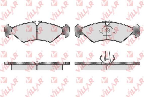 Villar 626.1614 - Тормозные колодки, дисковые, комплект autospares.lv