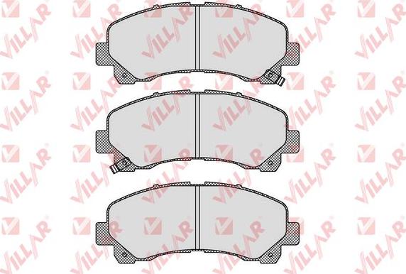 Villar 626.1630 - Тормозные колодки, дисковые, комплект autospares.lv