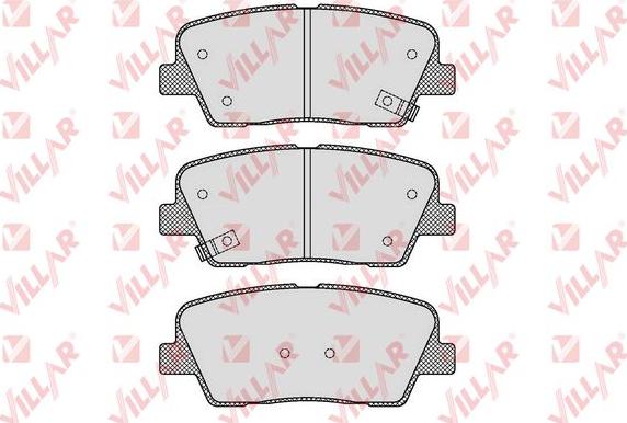 Villar 626.1625 - Тормозные колодки, дисковые, комплект autospares.lv