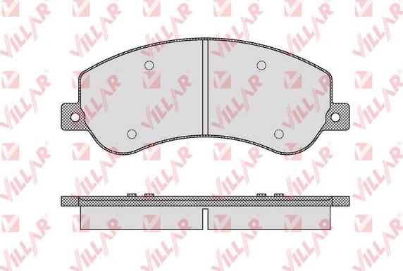 Villar 626.1679 - Тормозные колодки, дисковые, комплект autospares.lv