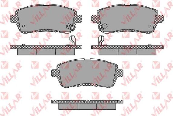 Villar 626.1673 - Тормозные колодки, дисковые, комплект autospares.lv