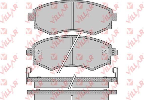 Villar 626.1097 - Тормозные колодки, дисковые, комплект autospares.lv