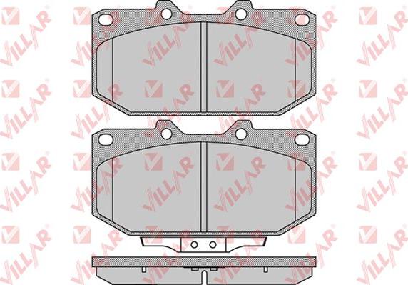 Villar 626.1049 - Тормозные колодки, дисковые, комплект autospares.lv
