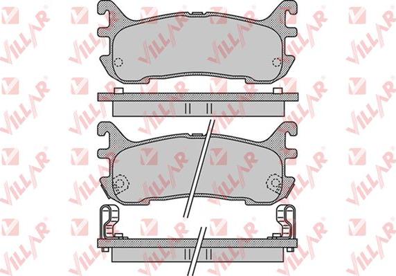 Villar 626.1044 - Тормозные колодки, дисковые, комплект autospares.lv