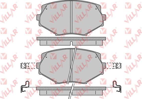 Villar 626.1043 - Тормозные колодки, дисковые, комплект autospares.lv