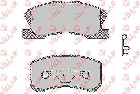 Villar 626.1042 - Тормозные колодки, дисковые, комплект autospares.lv