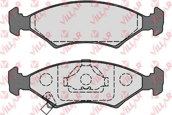 Villar 626.1067 - Тормозные колодки, дисковые, комплект autospares.lv