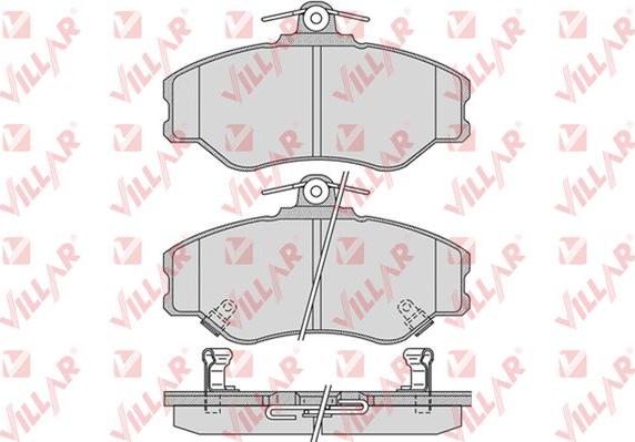 Villar 626.1009 - Тормозные колодки, дисковые, комплект autospares.lv