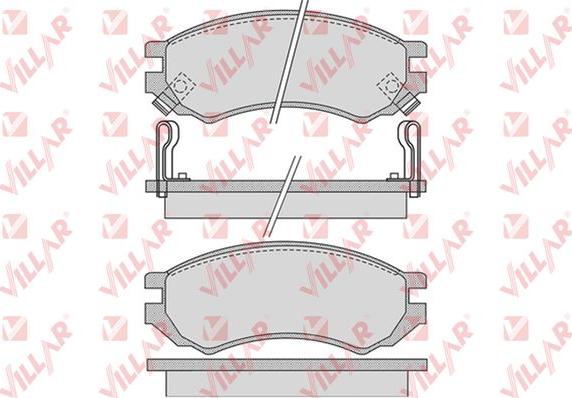 Villar 626.1008 - Тормозные колодки, дисковые, комплект autospares.lv