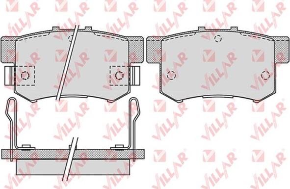 Villar 626.1014 - Тормозные колодки, дисковые, комплект autospares.lv