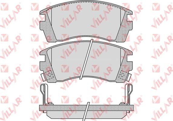 Villar 626.1011 - Тормозные колодки, дисковые, комплект autospares.lv