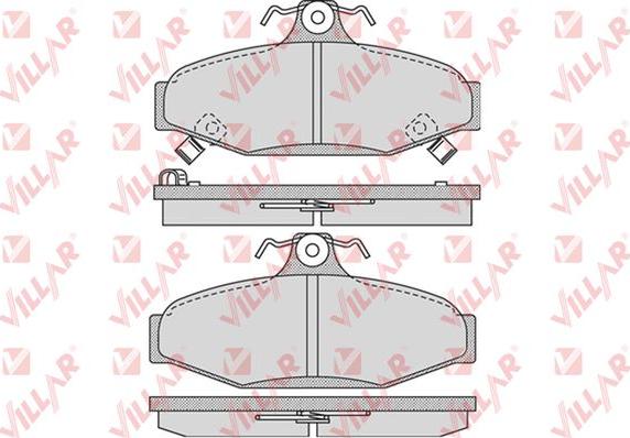 Villar 626.1018 - Тормозные колодки, дисковые, комплект autospares.lv