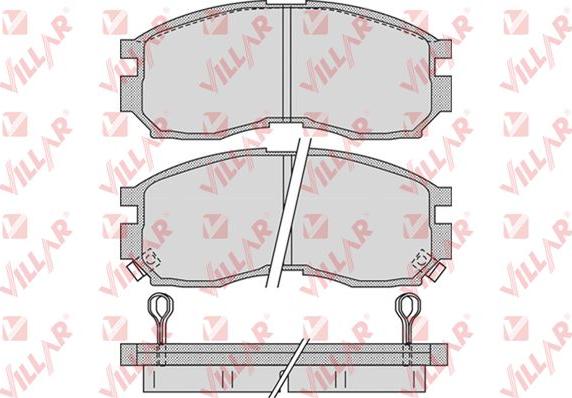 Villar 626.1012 - Тормозные колодки, дисковые, комплект autospares.lv