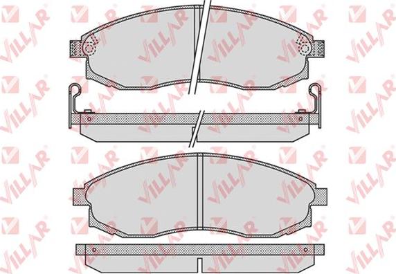 Villar 626.1030 - Тормозные колодки, дисковые, комплект autospares.lv