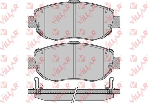 Villar 626.1033 - Тормозные колодки, дисковые, комплект autospares.lv