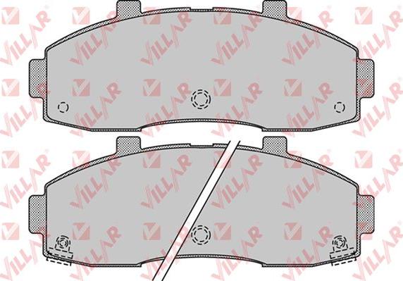 Villar 626.1020 - Тормозные колодки, дисковые, комплект autospares.lv