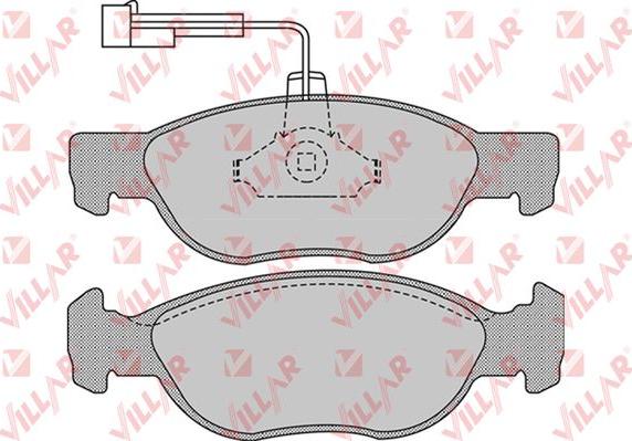 Villar 626.1076 - Тормозные колодки, дисковые, комплект autospares.lv