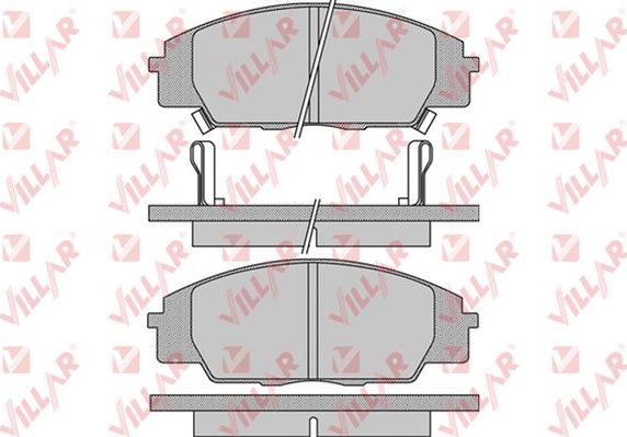 Villar 626.1070 - Тормозные колодки, дисковые, комплект autospares.lv