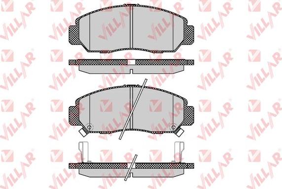 Villar 626.1071 - Тормозные колодки, дисковые, комплект autospares.lv