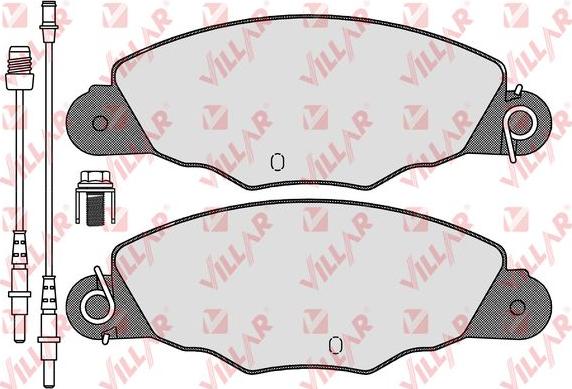 Villar 626.1140 - Тормозные колодки, дисковые, комплект autospares.lv