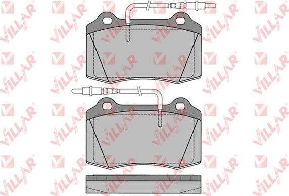 Villar 626.1141 - Тормозные колодки, дисковые, комплект autospares.lv