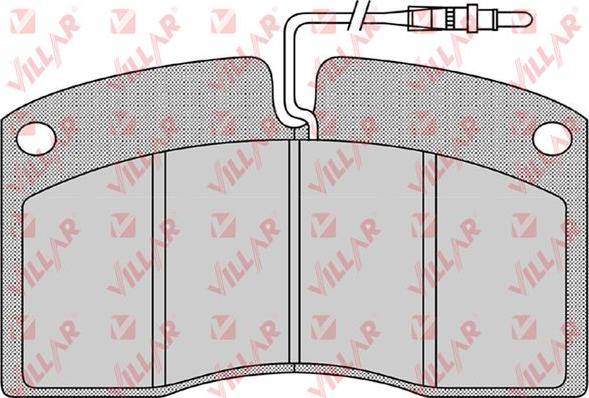 Villar 626.1147 - Тормозные колодки, дисковые, комплект autospares.lv