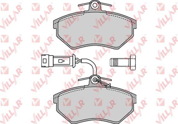 Villar 626.1136 - Тормозные колодки, дисковые, комплект autospares.lv