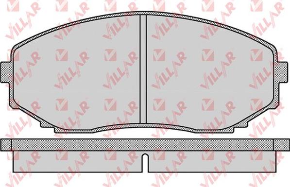 Villar 626.1132 - Тормозные колодки, дисковые, комплект autospares.lv