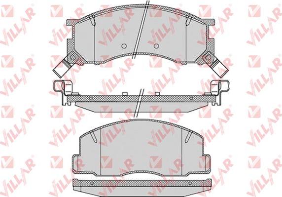 Villar 626.1126 - Тормозные колодки, дисковые, комплект autospares.lv